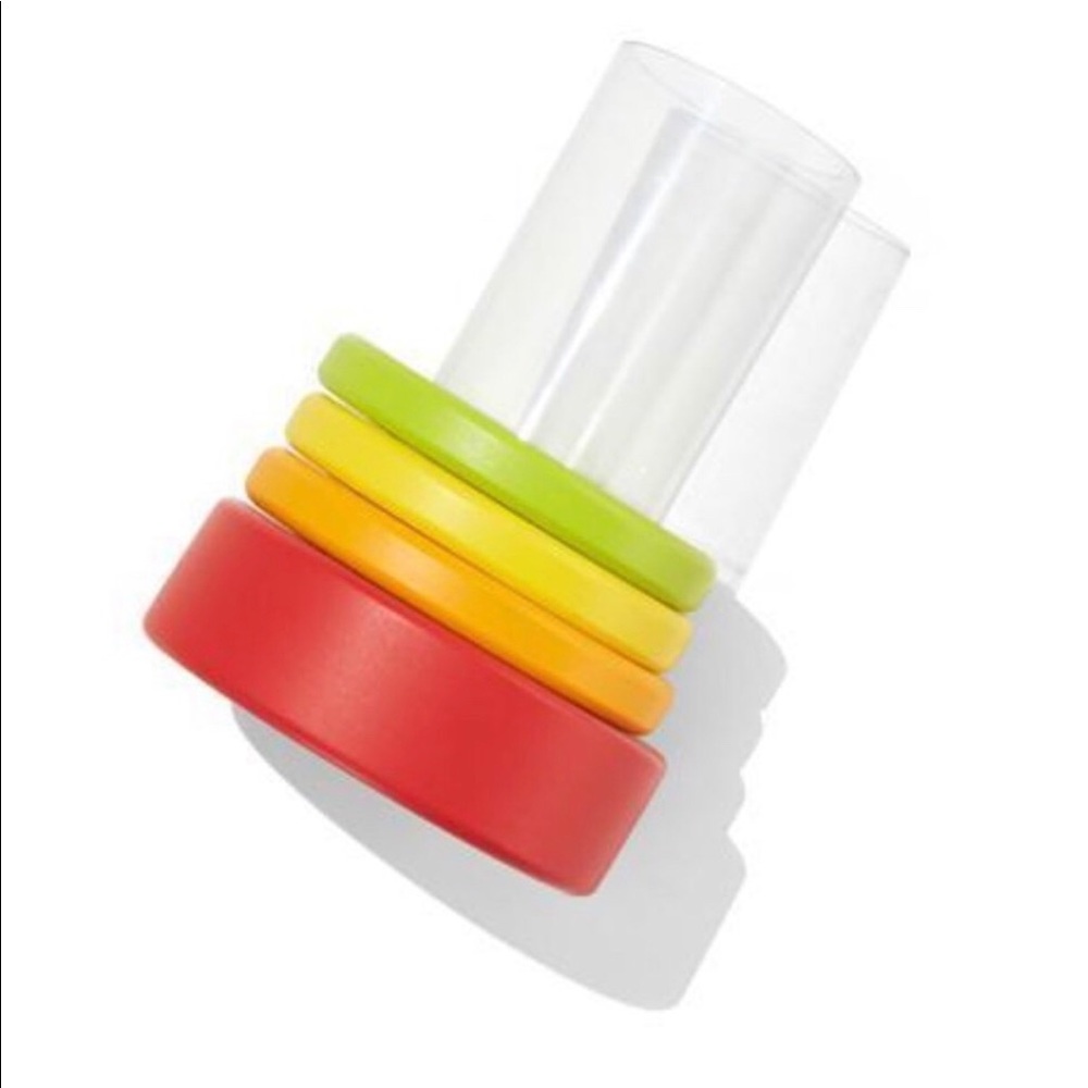 Lovevery clear Tube ring stacker